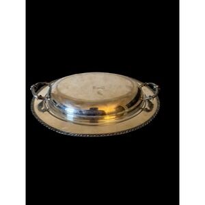 Allison Silver Antique (1930's) 3 Piece Serving Dish